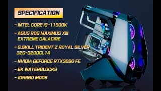 커스텀수냉 빌드 - 핵간지 PC케이스 JONSBO MOD5에 11900K, RTX3090에 200만원짜리 메인보드까지 넣어서 최고급 커스텀수냉 PC 만들기.