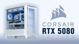 10만원대 커세어 케이스로 RTX 5080 ALL 화이트 에디션 만들어 봤습니다. 겁나 이쁘네요~